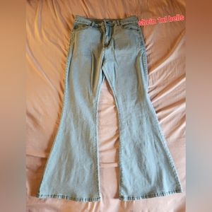 Light blue bell bottom jeans size 14